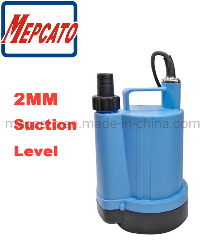 100W Low Level Drainage Small Plastic Automatic Electric Submersible Water Suction Pump with Float Switch for Pools Ponds Sumps Aquariums Cellars Basements