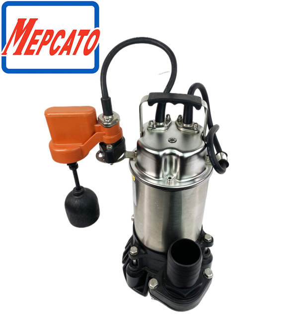 400W/750W Factory Sewage Waste Water Drainage Electric Stainless Steel Vortex Submersible Centrifugal Stirring Water Pump with Adjustable Floater