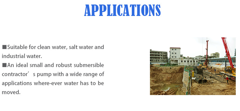 1HP Industrial Construction Factory Sewage Effluent Slurry Discharge Stainless Steel Vortex Stirring Centrifugal Submersible Water Drainage Pump