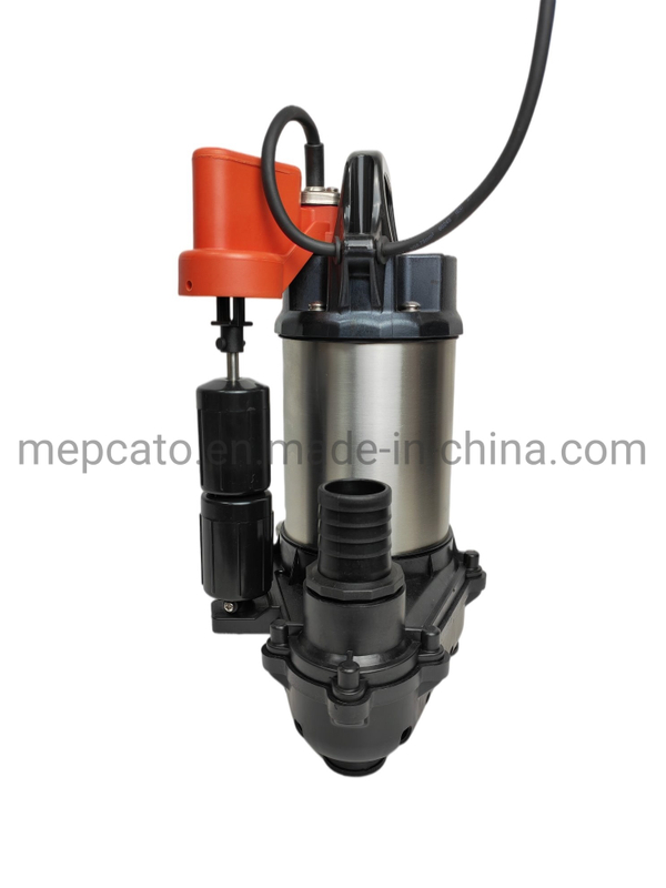 250W Factory Utility Stainless Steel Waste Water Sewage Drainage Centrifugal Submersible Water Drainage Pump with Twin Floaters