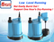 100W Low Level Suction Oil Cooling Motor Plastic Electric Submersible Water Drainage Pump for Household Garden Ponds Swimming Pools Aquariums Basement Floor
