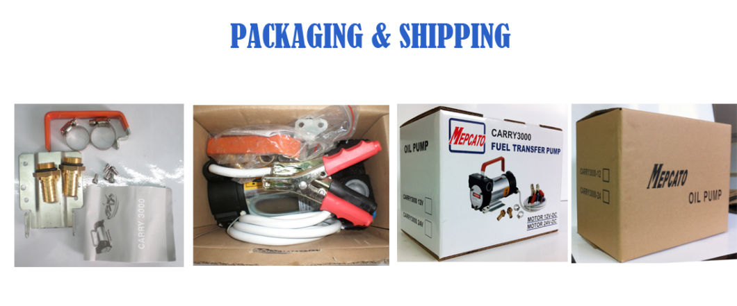 12V/24V Small Cast Iron Fuel Transfer Pump for Construction Earth-Moving Machinery