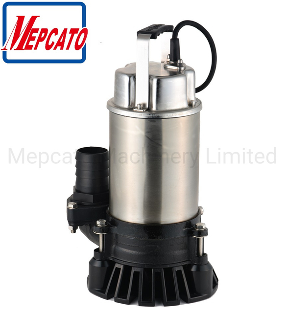 1HP Industrial Plants Sewage Muddy Slurry Water Drainage Vertical Stainless Steel Centrifugal Submersible Waste Water Pump with Floater with Stirring Device
