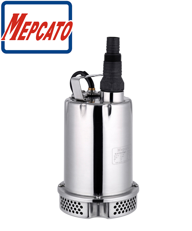 Handy Small Electric Stainless Steel Self-Priming Submersible Water Circulation Pump with Vertical Switch for Garden Fishponds Swimming Pools Water Change