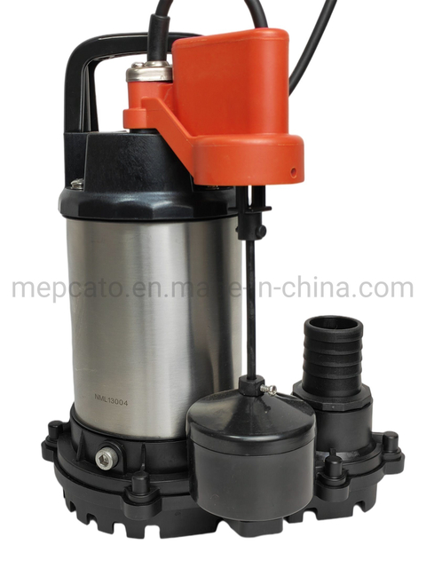 Low Level Drainage Sewage Waste Water Dirty Water Discharge Stainless Steel Submersible Water Pump with Oil Cooling Motor for Kitchen Sewage Tank Water Disposal