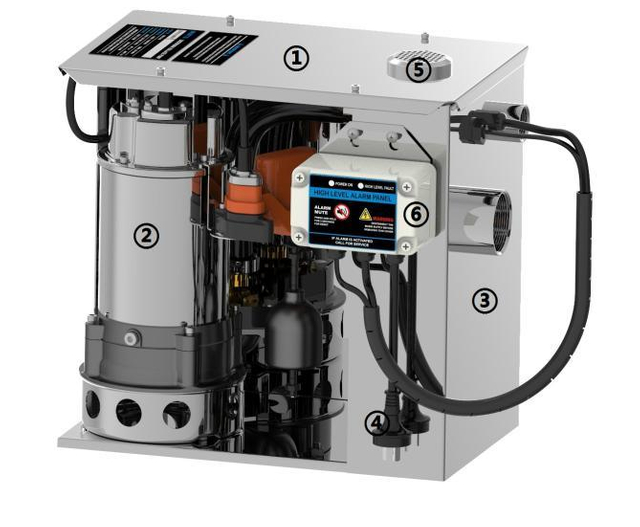 400W Family Smart Kitchen Restaurant Cleaners Sinks Automatic Electric Stainless Steel Sewage Trash Cutting Water Drainage Centrifugal Pump