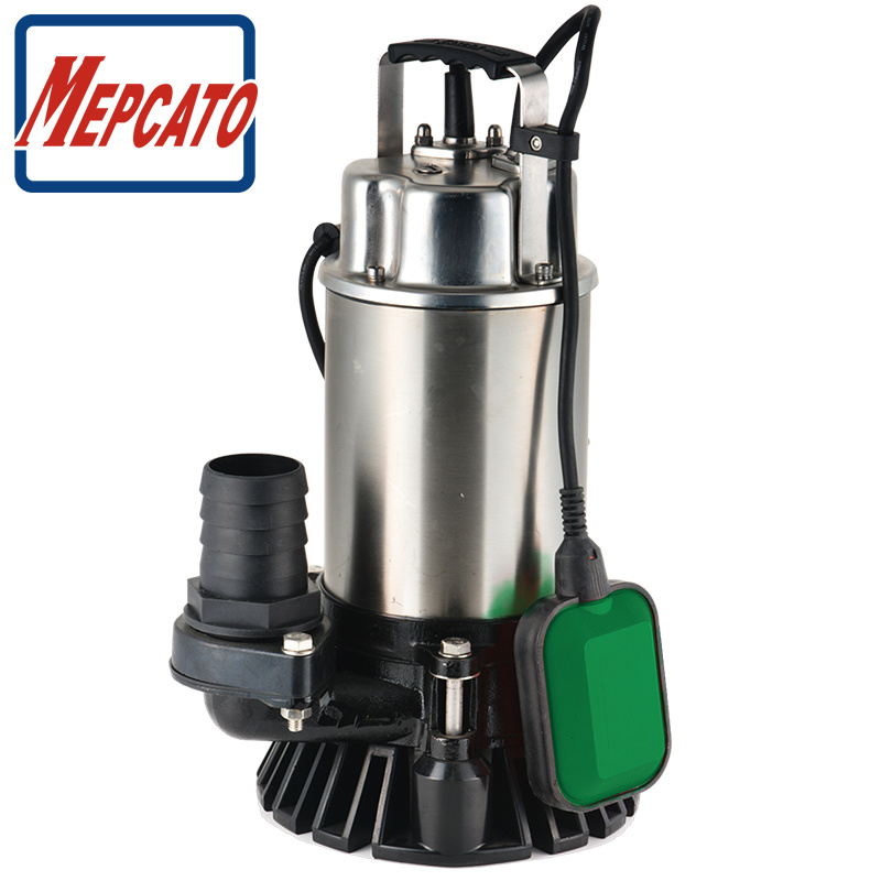 400W/750W Stainless Steel Sewage Drainage Electric Centrifugal Submersible Water Pump for Construction Engineering Muddy Slurry Waste Water Disposal
