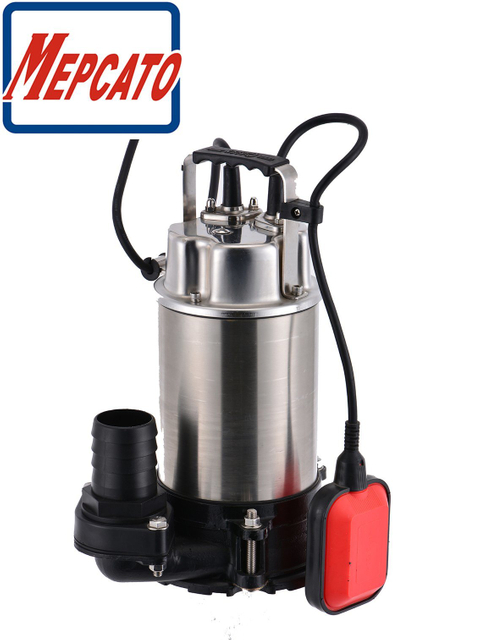 1mm Low Level Suction Stainless Steel Electric Automatic Submersible Centrifugal Water Drainage Pump with Floater for Basement Garage Groundwater Rainwater