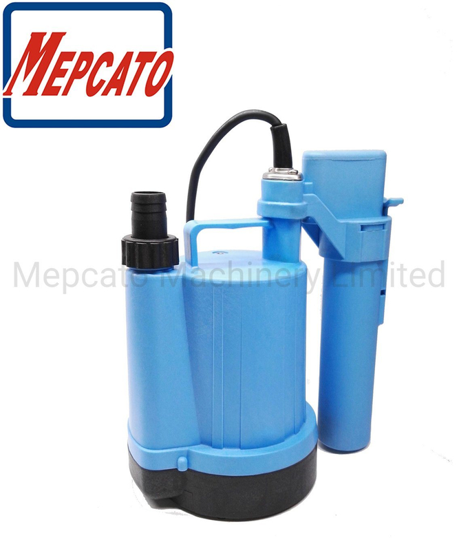 Small Single Phase Electric Motor Plastic Centrifugal Submersible Water Drain Pump for Swimming Pools Fishponds Sumps