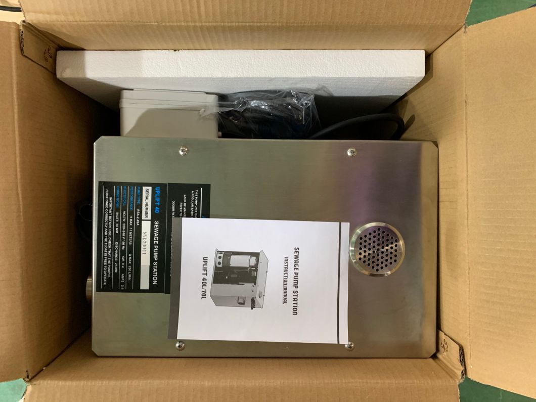 Kitchen Restaurant Undersink Stainless Steel Electric Sewage Cutting Waste Water Disposal Centrifugal Submersible Water Pump with Box