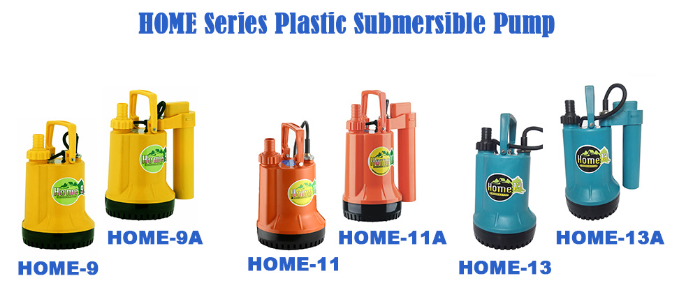 Home Series Small Portable Plastic Household Electric Automatic Garden Drainage Watering Submersible Water Pump for Clean Water