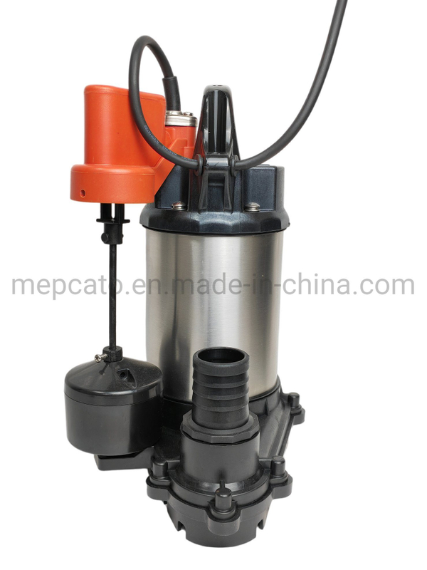Low Level Running Oil Cooling Motor Kitchen Sewage Dirty Water Discharge Electric Stainless Steel Centrifugal Submersible Drainage Pump with Float Switch
