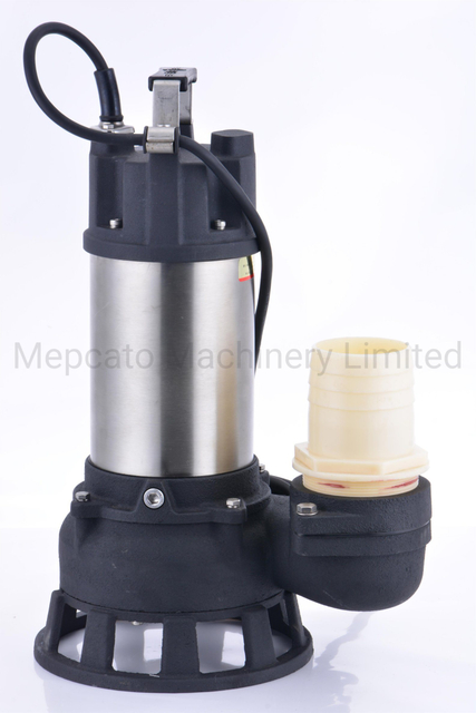 1.5HP Sewer Sewage Cutting Waste Water Drainage Cast Iron Stainless Steel Electric Submersible Centrifugal Water Pump