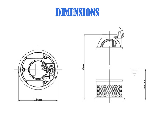 Large Capacity Agriculture Fields Irrigation Stainless Steel River Water Supply Axial Flow Centrifugal Electric Submersible Water Pump with SUS316 Motor Casing