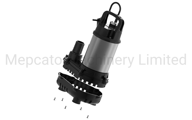 250W Portable Centrifugal Household Basement Cellar Garden Sewage Water Drainage Garden Pond Pool Water Circulation Submersible Pump with Strainer Twin Floaters