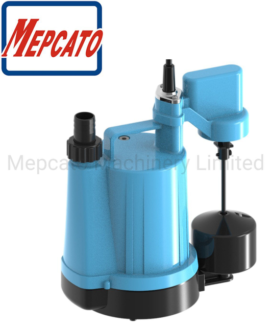 2mm Residual Water Drainage Small Portable Utility Plastic Electric Automatic Centrifugal Submersible Water Pump with Floater for Basement Ponds Pools Floor
