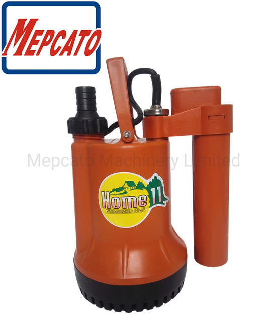 Small Portable Plastic Vertical Electric Automatic Fish Pond Koi Farm Aquarium Garden Water Drainage Centrifugal Motor Submersible Pump with Float Switch