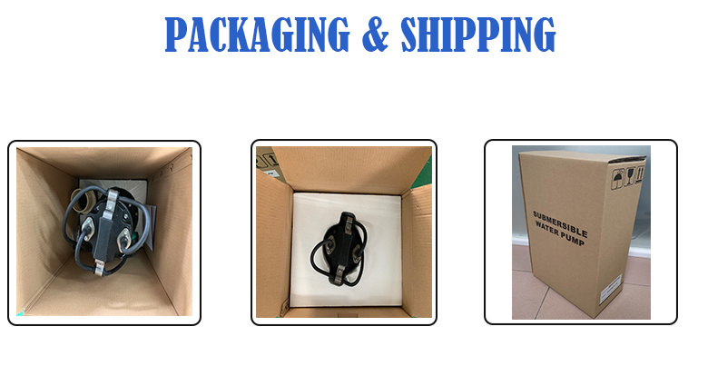 1HP Sewage Water Drainage Vertical Cast Iron Submersible Dewatering Pump with Cutter