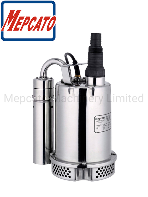 Fishpond Swimming Pool Dewatering Stainless Steel Submersible Centrifugal Self-Priming Sea Water Suction Pump with Vertical Floater Switch