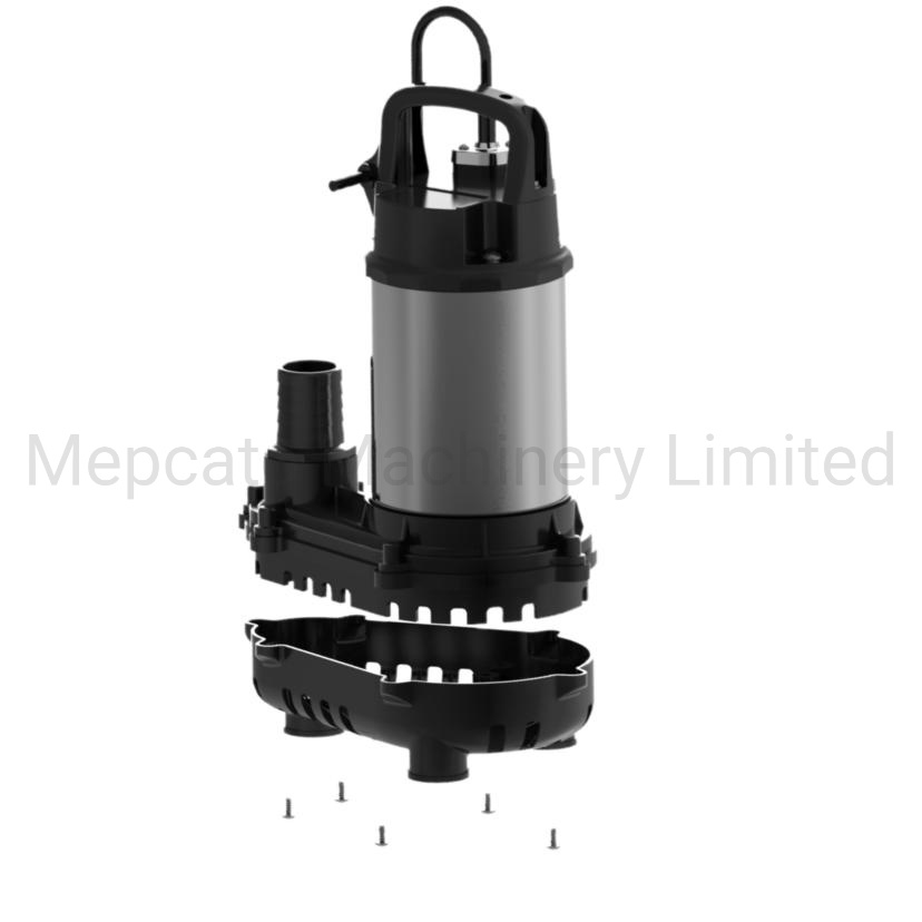 250W Utility Household Factory Sewage Waste Water Drainage Stainless Steel Electric Automatic Submersible Centrifugal Motor Water Pump with Strainer Base