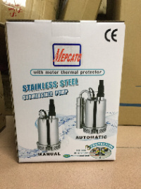 Small Stainless Steel Submersible Motor Self-Suction Water Drainage Pump for Swimming Pools and Fish Ponds