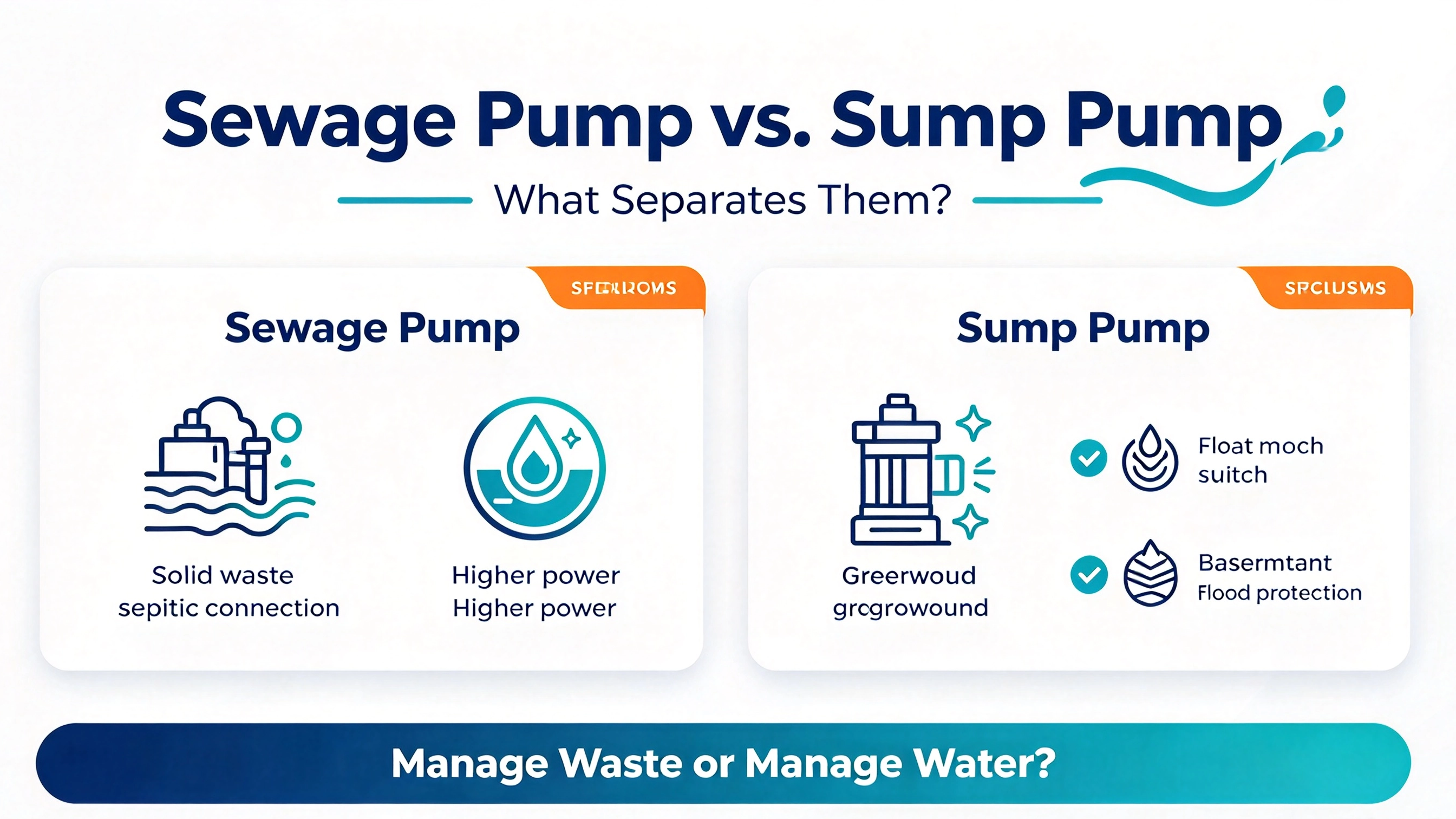 Sewage Pump vs. Sump Pump: What's the Real Difference?