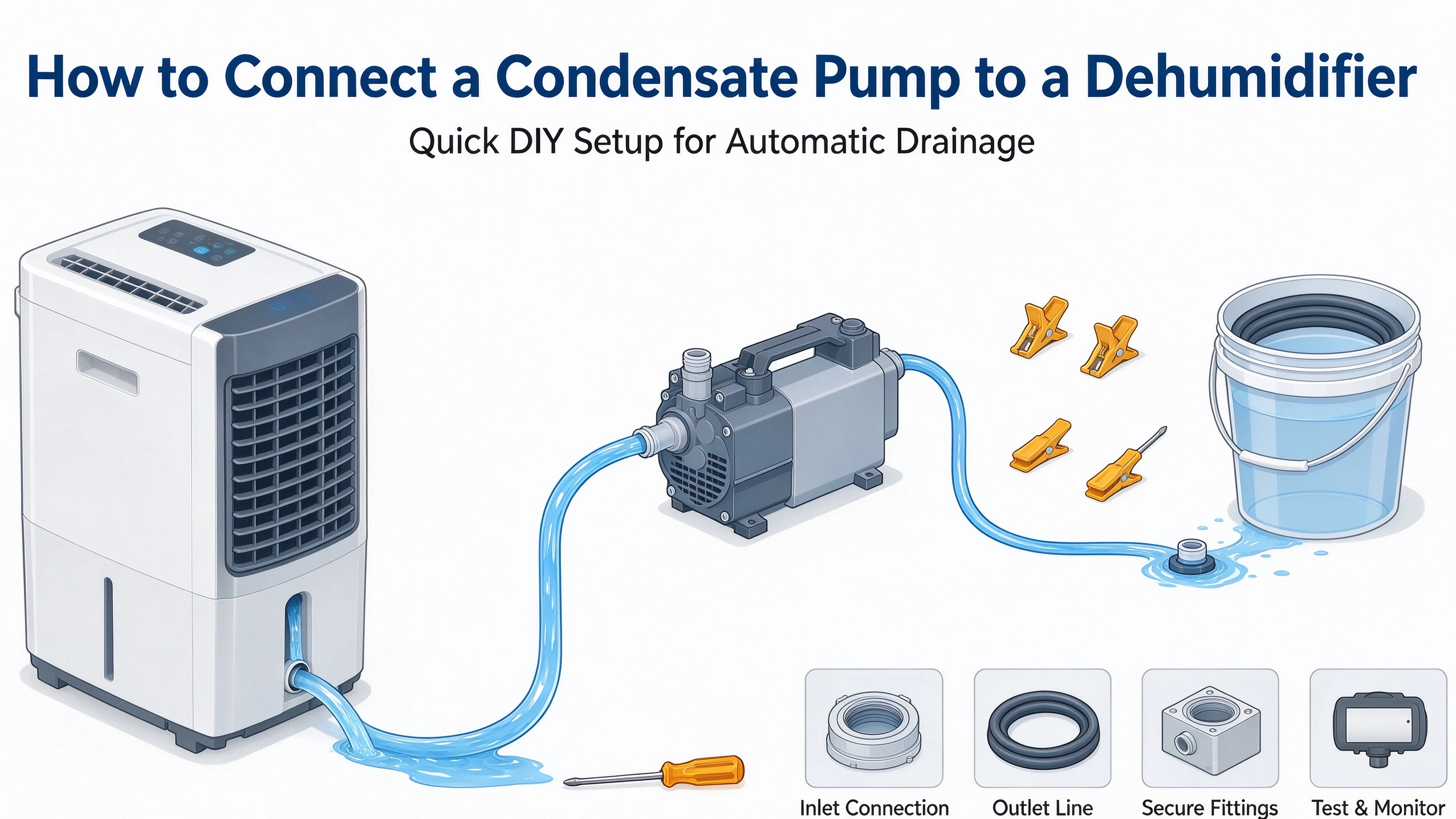 How to Connect a Condensate Pump to a Dehumidifier (Step-by-Step)