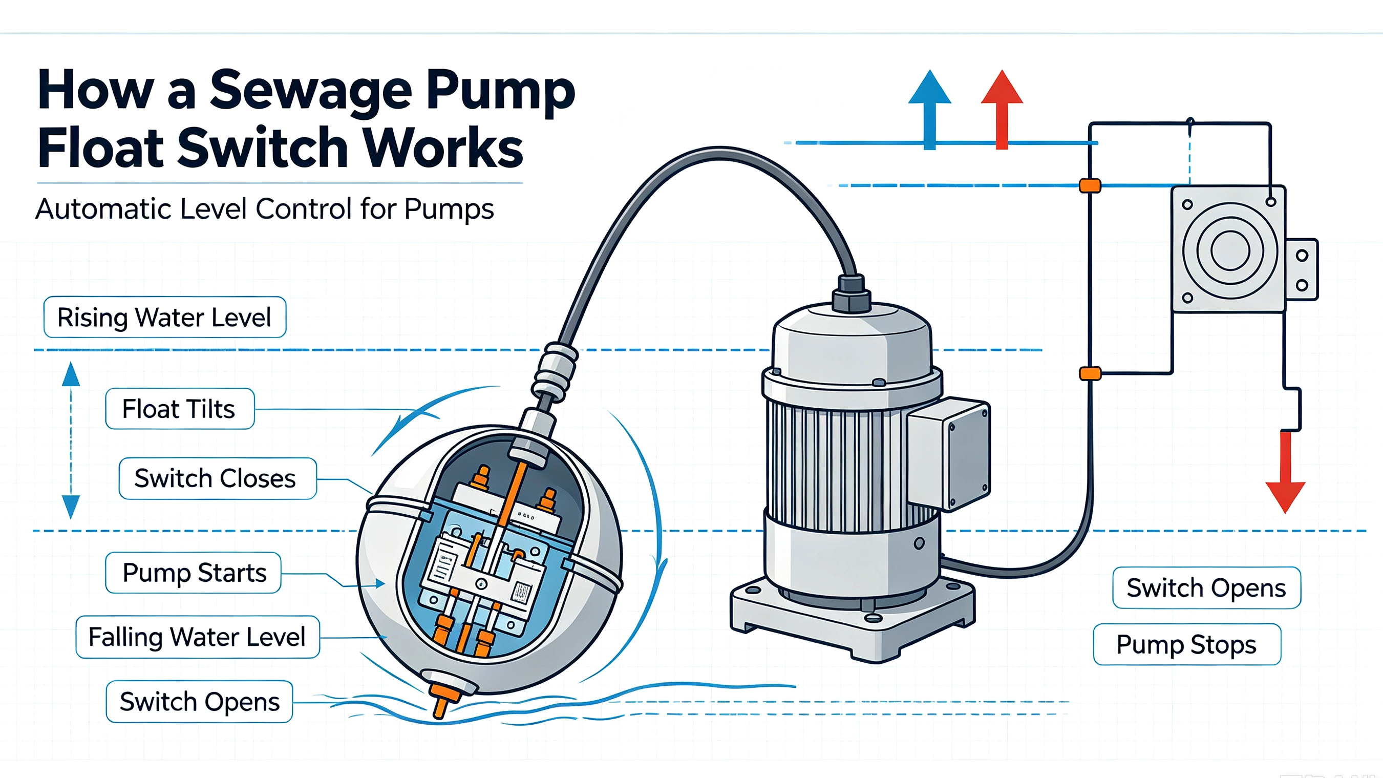 How Does a Sewage Pump Float Switch Work?