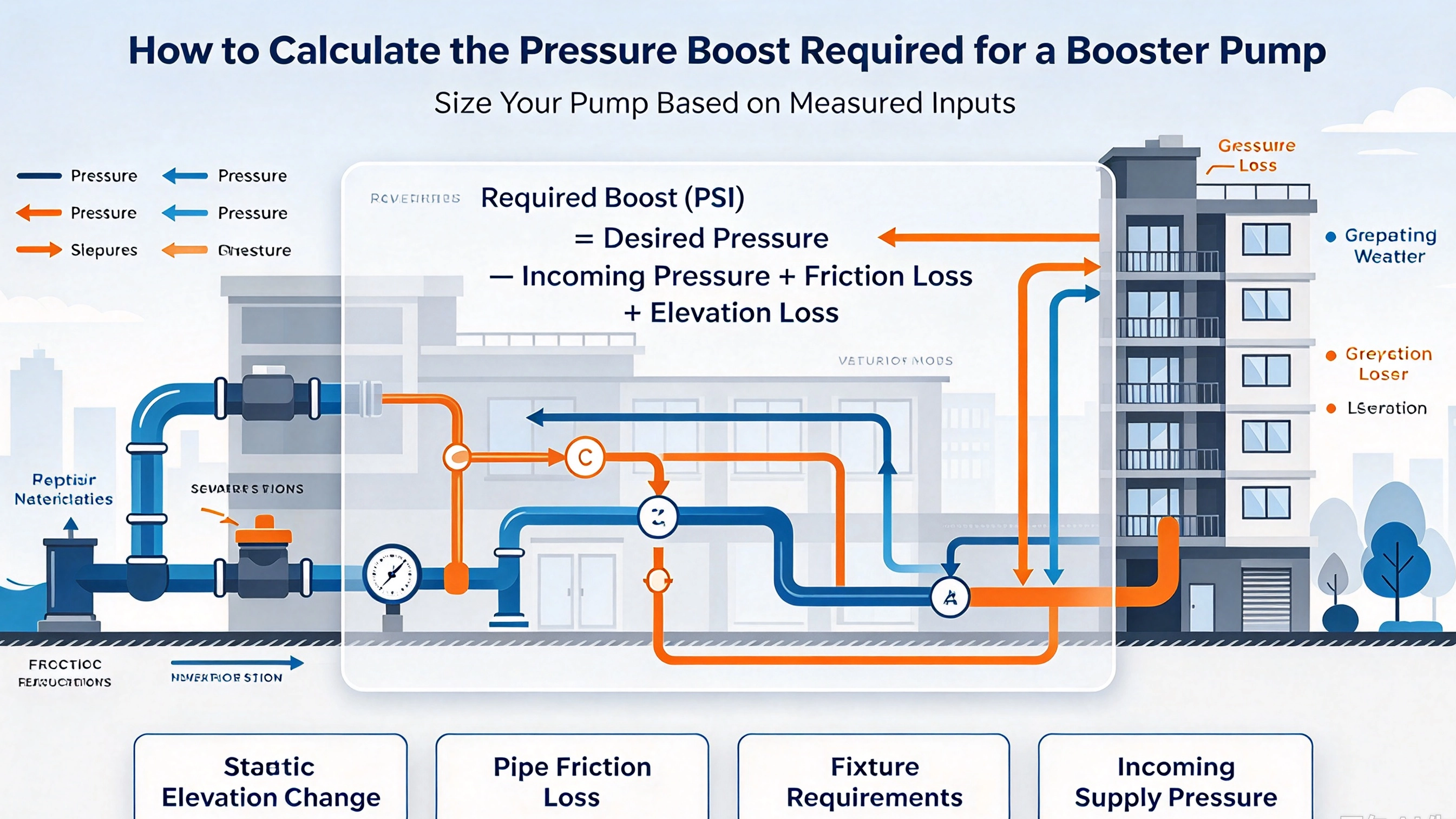 How to Calculate the Pressure Boost Required for a Booster Pump
